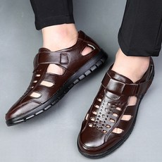 발편한 남성 여름 샌들 소가죽구두 캐주얼화