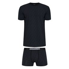 디스퀘어드2 로고 프린트 잠옷 세트