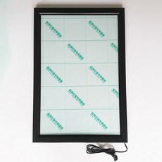 LED 슬림 스냅 프레임 라이트 박스 조명 포스터 디스플레이 레스토랑 카페 상점을 위한 메뉴 보드 벽걸이형, 12 40x60cm