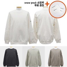 [백화점신상판/AS가능] 스노우피크 랜드 에센셜 맨투맨 긴팔 티셔츠 긴팔티 남성 여성 공용 ppJ 버터 아이보리 다크 차콜 스모그 카키 빈티지 그레이 S25SMFHT50