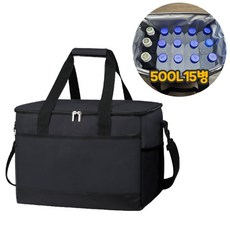 리앤리 보온보냉백 접이식 소프트 캠핑가방, 블랙검정, 20L