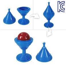 [KC인증] JL매직 빨간 공이 나타났나가 사라지는 이동 마술 볼앤베이스(Ball & Vase) 초보 어린이 마술 도구, 1개