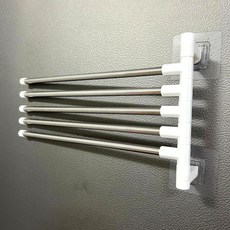 5단 회전식 무타공 행주걸이, 1개, 상세페이지 참조