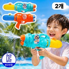 로벨스 KC인증 어린이 유아 물총 워터건 캐릭터 물놀이 장난감, 우주+유니콘, 1개