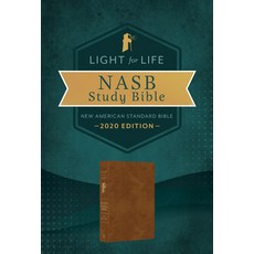 (영문도서) The Light for Life NASB Study Bible [Golden Caramel] Hardcover, Barbour Publishing, English, 9781636094434