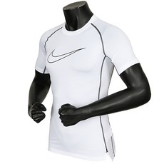 NIKE PRO DRI-FIT印花圓領修身短袖運動T恤+時尚口罩