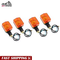 혼다 NPS50 Ruckus 50 CB750 XR650L CB125 VTR250 인터셉터 줌머 CBR600F에 맞는 2 쌍 방향 지시등