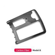 중앙 콘솔 음료 컵 홀더 커버 셔터 외부 프레임 커버 메르세데스 벤츠 W204 C C180 C200 C220 E W207 W212, 10 Model B Carbon Fiber