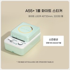 팡쿠 오브유 양면 라벨 학교 메모 스티커 프린터, H. 흰색 스티커의 A551 롤