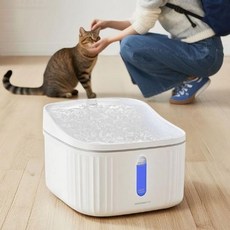 딩동펫 반려동물 워터 커브 대용량 자동 정수기 3L, 화이트, 1개, JN-203