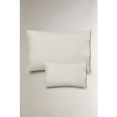 zara 자라 조개 스티치 코튼 베개 커버 - 초록, 50 x 75 cm