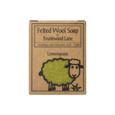 Bruntwood Lane Felted Wool Soap 羊毛皂 檸檬草味, 100g, 1個