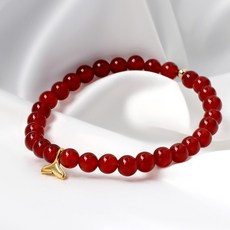 [러브넛] 순금 천연 오닉스 고래꼬리 행운 금전운 상승 팔찌 BG-1129