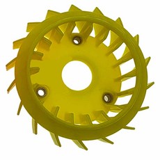 城北 高性能 風扇葉片 彩色電盤風葉 勁戰六代 N MAX, 黃色