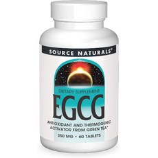 Source Naturals (소스 내추럴스) 녹차 추출 EGCG 칼슘 함유 350mg 60정, 1개