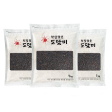 국산 찰흑미 3kg(1kgx3봉), 3개, 1kg