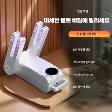 자외선 자동 신발 소형 살균기 탈취 소독기 가정용 심플 간이 신발살균 건조기 휴대용, 화이트 일반형 스마트 온도, 단일 모델