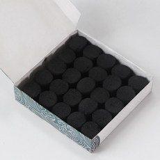 香炭團25顆裝 隔火空熏手爐暖手 易點燃香道專用炭, 1個, 香碳團【一盒25顆】