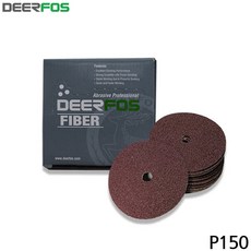 생활창고 디어포스 VA113 화이바 디스크페파 100mm 50장 150방 빼빠