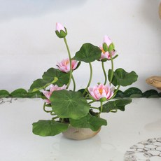 연꽃 조화 연잎 진짜같은 인테리어 소품 불교 법당 꾸미기, 옵션6
