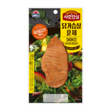 [푸른들마켓][사조]닭가슴살 훈제 100g, 1개