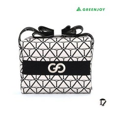 그린조이 여성 기하학무늬 JQD 투웨이 G-Bag, 블랙