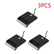 10-1PCS 안정적인 작동 USB 스마트 카드 리더기 DNIE ATM CAC IC ID SIM 클로너 커넥터 윈도우용 신뢰할 수, 03 3 PCS