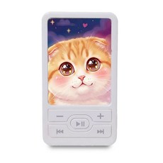 萌音小方 口袋精靈插卡式MP3隨身聽, 白, PG01