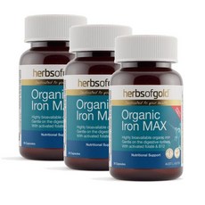 허브 오브 골드 철분 맥스 캡슐 Herbs of Gold Iron MAX, 3개, 30정