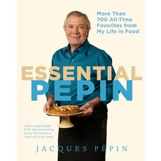 (영문도서) Essential Pépin: More Than 700 All-Time Favorites from My Life in Food [With DVD] Hardcover, Harvest Publications, English, 9780547232799