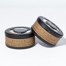 스타투스 커피향 방향제2P 차량용 헤이즐넛향 카라멜마끼아또향 화장실 사무실 자동차 방향제, 브라운, 카라멜마끼아또2p