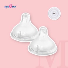 [공식판매처]스펙트라 컴포트 실리콘 젖꼭지 2개입, 3.컴포트젖꼭지 M(3-5개월) 2개입, 1개
