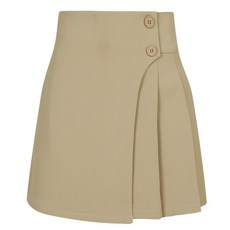 女款高腰雙扣裹身褶皺高爾夫球裙褲裙