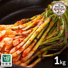 전라도전통함평김치 파김치1kg 국내산재료 당일제조 바르겟, 1개, 1kg