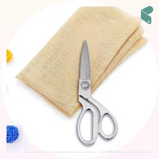 재단가위 실버 스텐 원단 가위 20cm 전문 용 가위 수예용품 커머스픽301