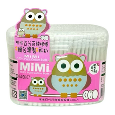 MiMi 純棉 螺旋棉棒 粉 400入, 1個, 400個裝