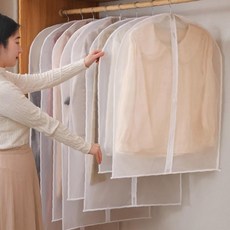 반투명 클린 중 의류커버 워터프루프 방진 5개, 중(60x100), 1
