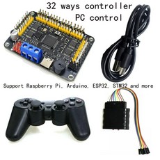 12 DOF 로봇 팬 틸트 서보 제어 브래킷 Arduino DIY 키트 프로그래밍 프레임용 회전 플랫폼 마운트, 32 Ways controller, A
