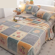 겨울 더블 트윈 퀸 킹 플란넬 이불 커버 침구 담요 케이스 홈 섬유, 150x200cm 1pcs, 6. 12