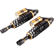 GZYF 11인치 280mm 오토바이 에어 쇼크 업소버 혼다용 스즈키용 야마용 가와사키용 ATV 고카트 쿼드 더트 스포츠 바이크용 블랙 앤 골드 아이 투 클리버, 320mm_Black Gold