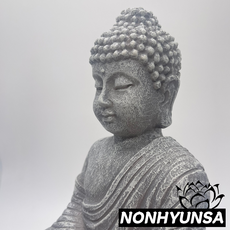 미소 부처님 가정용 불상, 1개, 그레이