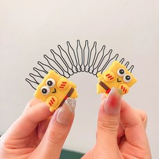 고정핀 헤어 실핀 똥머리 올림머리 뒷머리 정리, S. 스폰지밥 네모바지