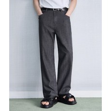 [아워데이즈] 쿨 린넨 라이크 스트레이트 데님 [GRAYISH BLACK]