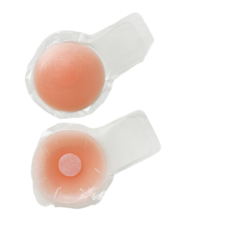 【OniWear】兔耳矽膠提胸貼 隱形提升上托提拉乳貼型提胸貼 花型胸貼 乳貼 防走光貼 乳頭貼 乳暈貼 防激凸 防露貼, 1個, 圓形款【10cm】