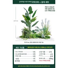 인조 미니정원 소품 플랜테리어 조화나무 조경 장식용, 높이 허큘리스 소형 세트