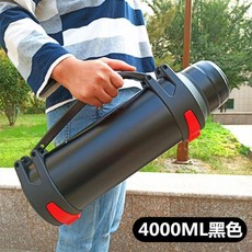 名仁邦 304不鏽鋼保溫壺 大容量, 黑色, 1套, 1000ml