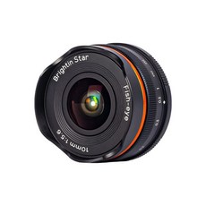 Brightin Star 10mm F5.6 초광각 독특한 피쉬아이 효과 수동 초점 렌즈 APS-C화폭 호환 소니 E마운트, Sony E 흑