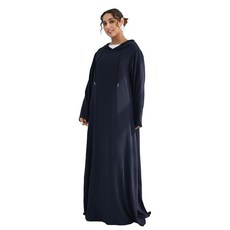Jazvano Hooded Abaya Dress for Muslim Women Solid Color Muslim Dresses for Women 1pc Islamic Women, Navy