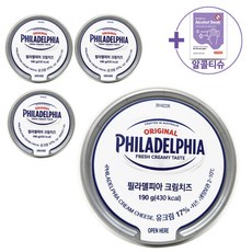 코스트코 필라델피아 플레인크림치즈 190gx4개 [아이스박스] + 사은품, 190g, 4개