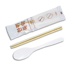 사자팩 일회용 수저세트 한끼뚝딱 175mm 개별포장, 1개, 100개입